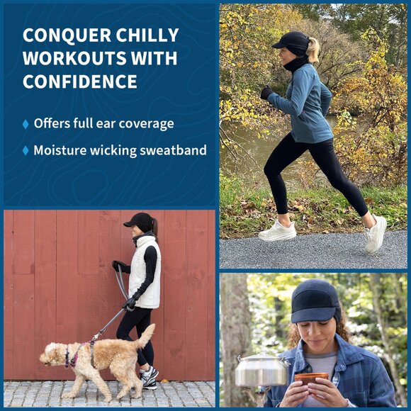 Ponytail fleece running cap - Picture 6 of 6